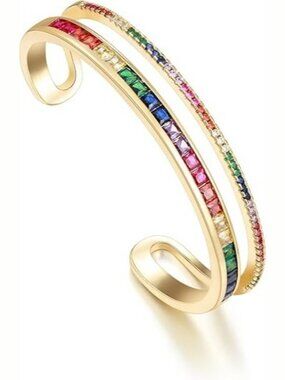 Style 3 Cubic Zirconia Bracelet Crystal Elegant Tennis Bracelet